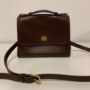 Vintage Coach Crossbody Leather Satchel